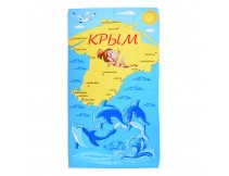 Полотенце вафельное пляжное Крым  80x150 арт-80150КД
