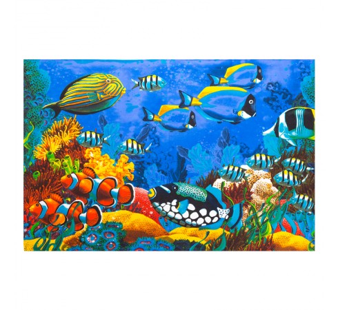 Пляжное вафельное полотенце "Рыбы" 100х150