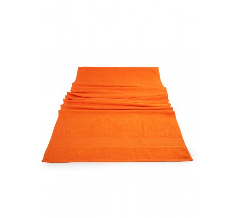 Банное махровое полотенце, оранжевый, 70х140