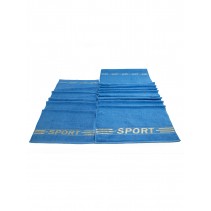 Набор махровых полотенец "Спорт", 2 шт, 50х85, 70х135, синий